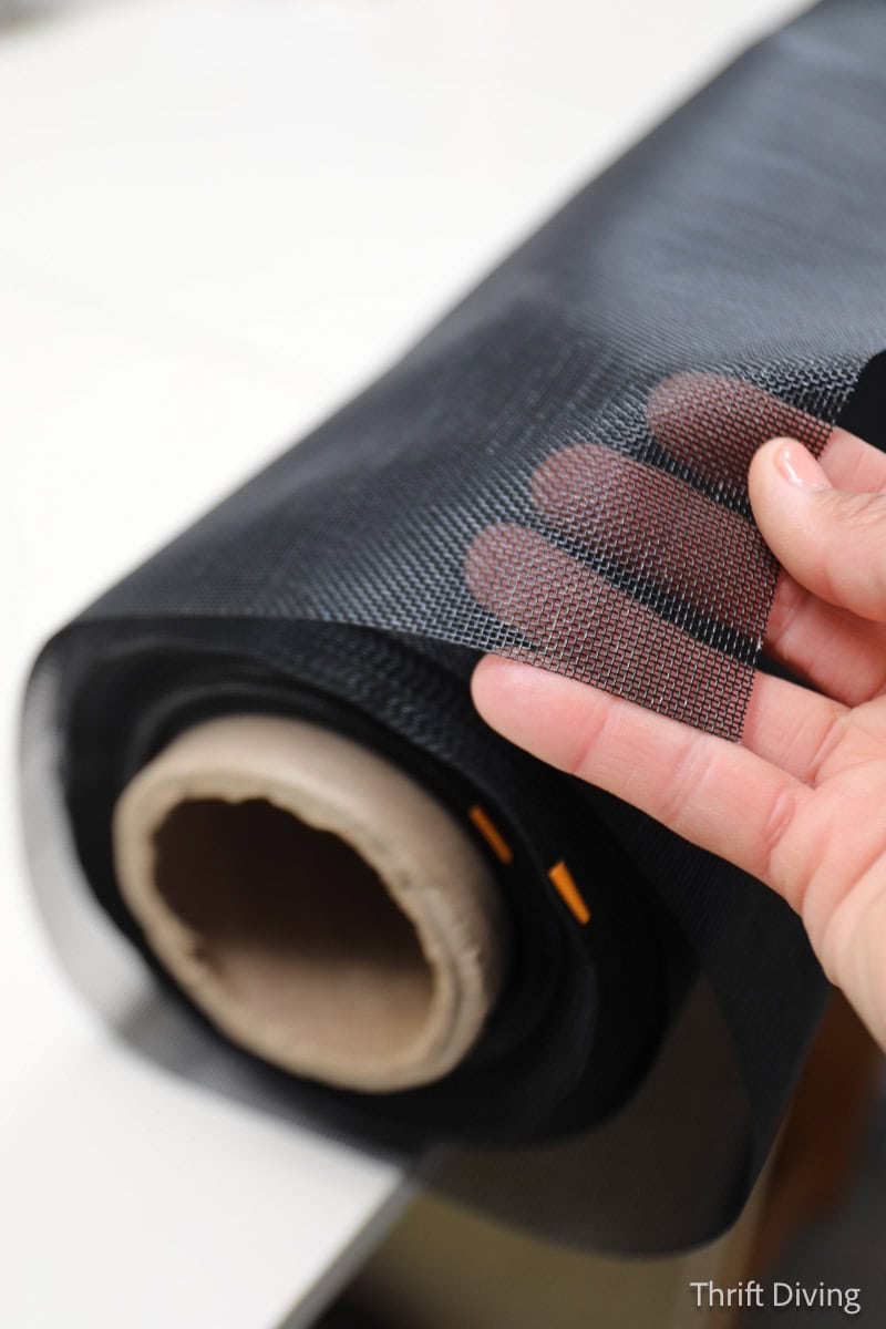 How to Make DIY Gazebo Screens - A roll of Phifer TuffScreen No-See-Um mesh to use for gazebo screens.